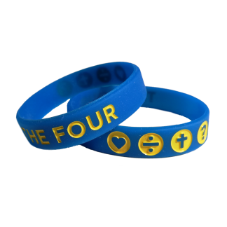 THE FOUR Armband blå/gul (svensk)