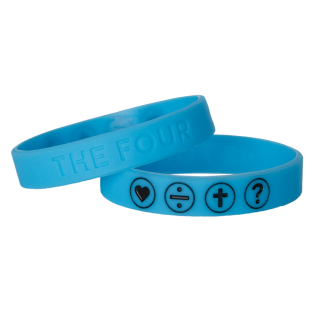 THE FOUR Armband lysande blå