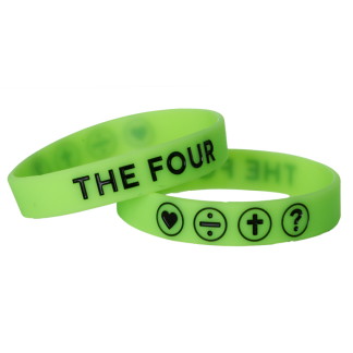 THE FOUR Armband neon grön